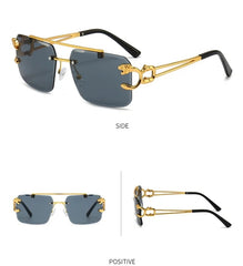 Luxury Rimless Square Sunglasses